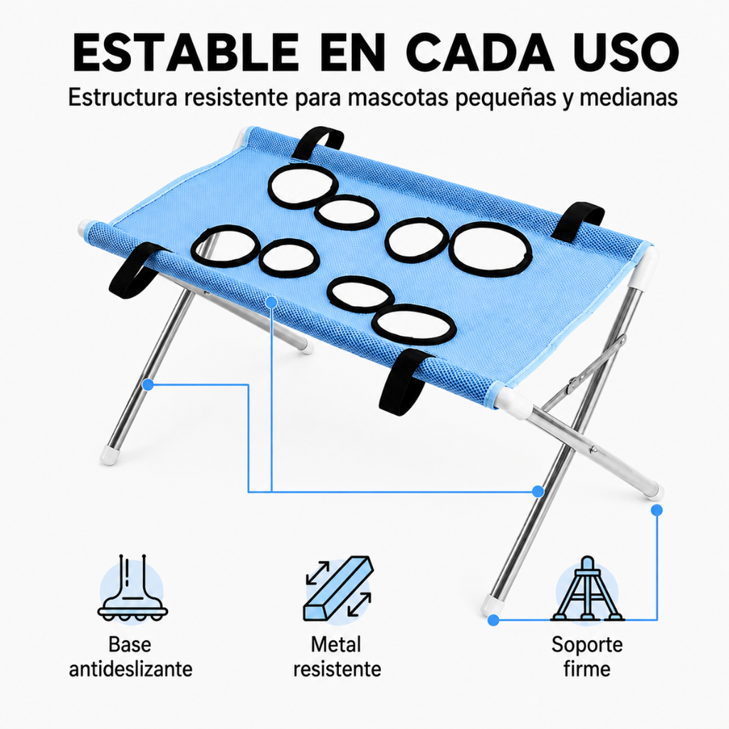 Soporte para Baño y Aseo de Mascotas